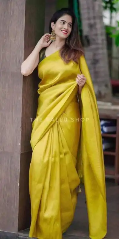 KP 4099 Yellow Color Soft Lichi Silk Cloth Rich Pallu All Over Saree Events Casual, Wedding, Festive, Events Etc. Expected Delivery  4-6 Working Days @1349/- | Sarees, Bollywood Sarees, Creative Sarees, Designer Sarees, Embroidered Sarees, Ethnic Saree, Modern Digital sarees, Party Wear Sarees