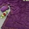 DF 3397 Purple Color Georgette Sequins Embroidery Work Saree Casual, Party Wear, Wedding, Events Etc Delivery Expected.4-6 Working Days 1799/- | Sarees, Bollywood Sarees, Creative Sarees, Designer Sarees, Embroidered Sarees, Ethnic Saree, Modern Digital sarees, Party Wear Sarees