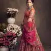 Pretty Pink Color Jalpari Embroidery Sequence Lehenga Choli