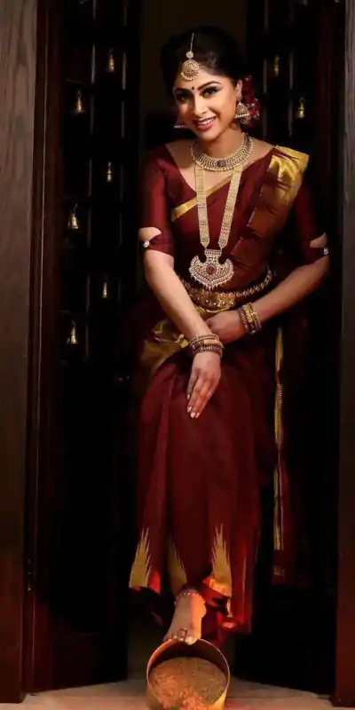 KP 3014 Maroon Color Soft Lichi Silk Jacquard On All Over Saree Casual, Party Wear, Wedding, Events Etc. Expected Delivery 4-6 Working Days @1299/- | Sarees, Bollywood Sarees, Creative Sarees, Designer Sarees, Embroidered Sarees, Ethnic Saree, Modern Digital sarees, Party Wear Sarees