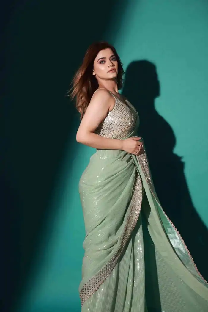 JR 583 Pista Color Georgette Embroidery Sequence Saree Casual, Wedding, Festive, Events Expected Delivery  4-6 Working Days @1749/- | Sarees, Bollywood Sarees, Creative Sarees, Designer Sarees, Embroidered Sarees, Ethnic Saree, Modern Digital sarees, Party Wear Sarees