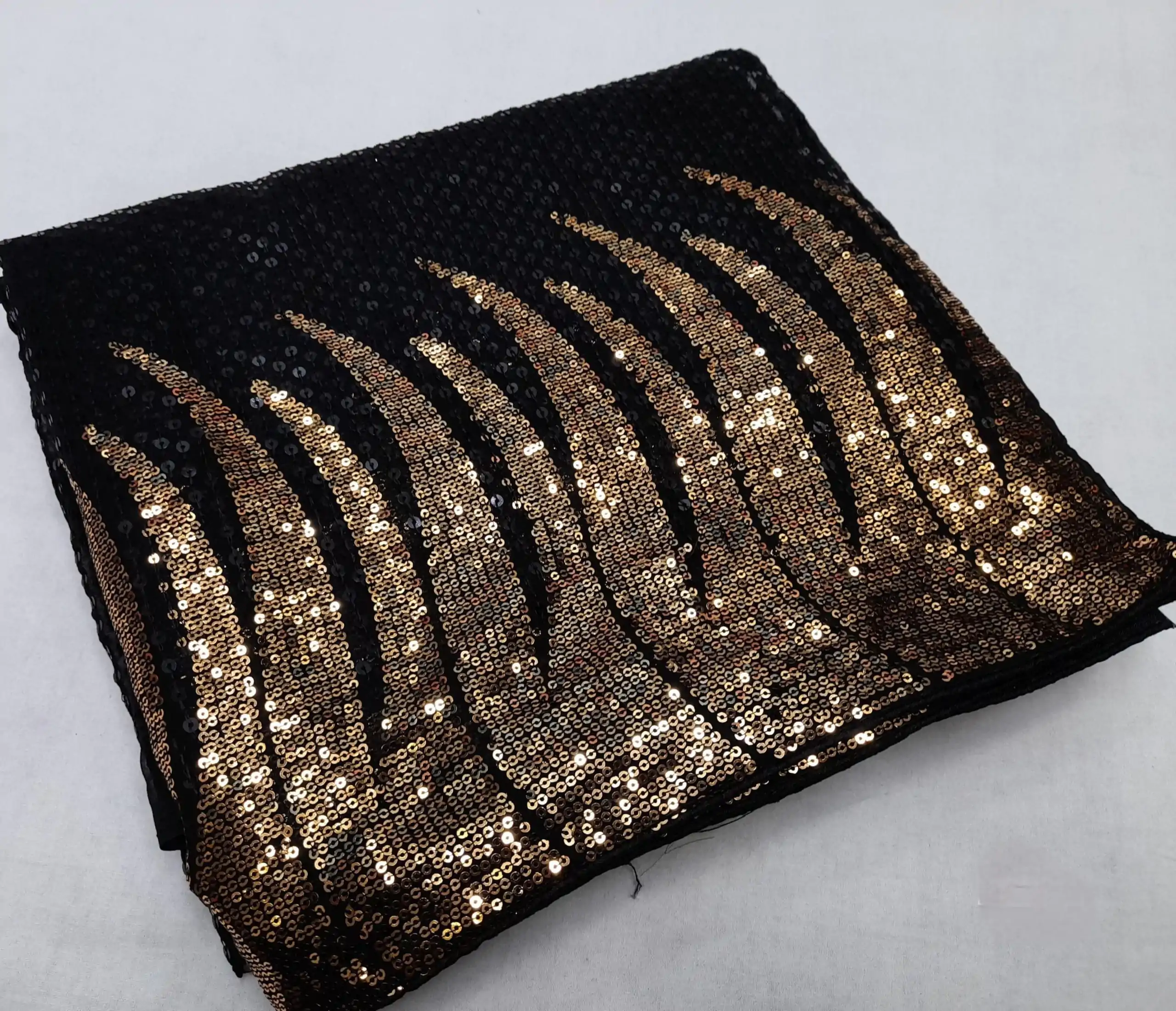 Nice Black Full Saree Of Heavy Quality 60 Gram Georgette Saree