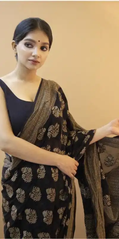 KP 1082 Black Color Soft Lichi Silk Jacquard On All Over Saree Casual, Party Wear, Wedding, Events Etc. Expected Delivery 4-6 Working Days @1399/- | Sarees, Bollywood Sarees, Creative Sarees, Designer Sarees, Embroidered Sarees, Ethnic Saree, Modern Digital sarees, Party Wear Sarees
