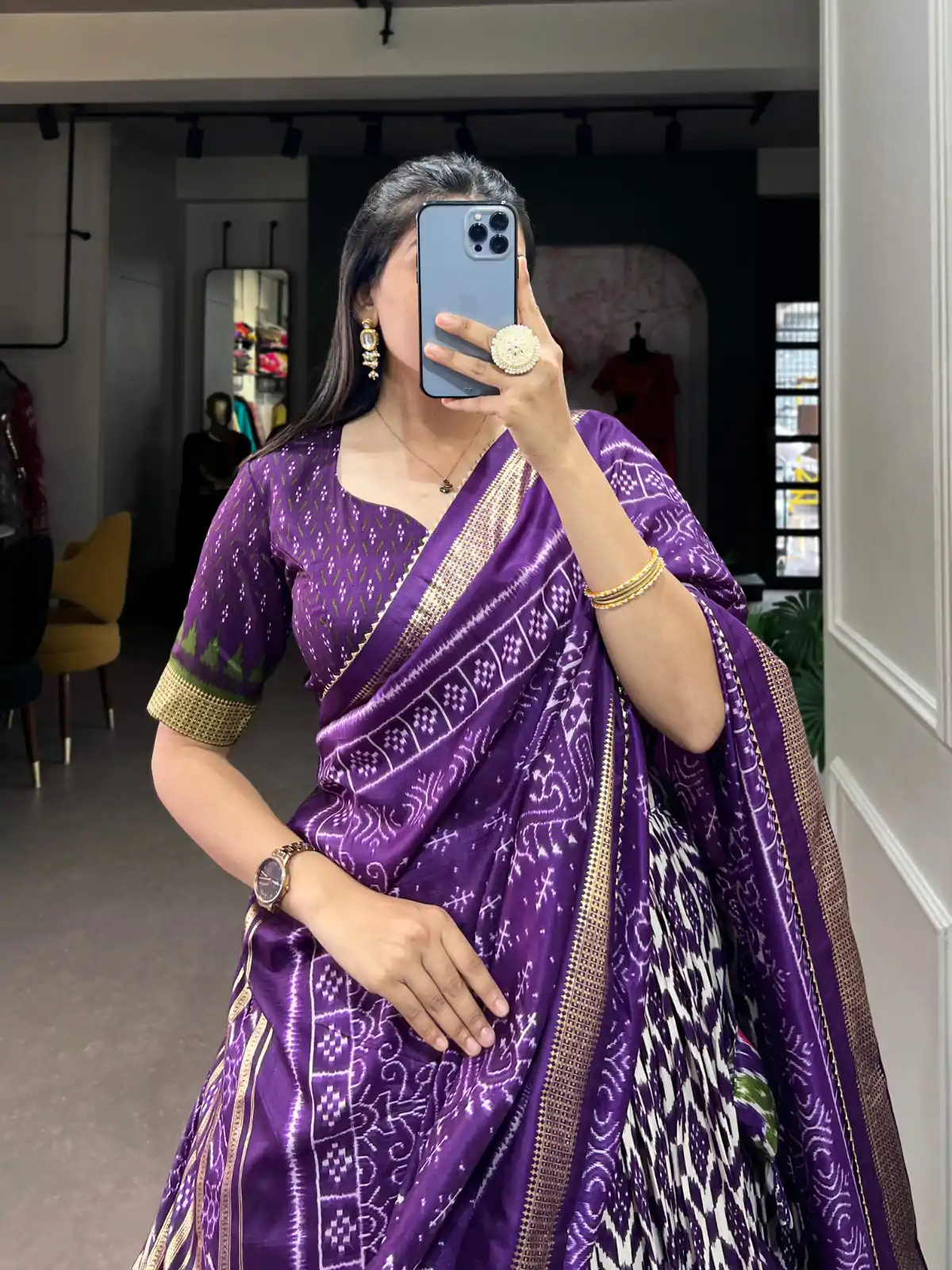 LNB 1223 Purple Color Aglow Tussar Silk Ikkat Print Foil Work Lehenga Choli Wedding, Festive, Events Expected Delivery 4-6 Working Days@2449/- Only | Lehenga, Bollywood Lehenga, Creative Lehenga, Designer Lehenga, Embroidered Lehenga, Party Wear Lehenga