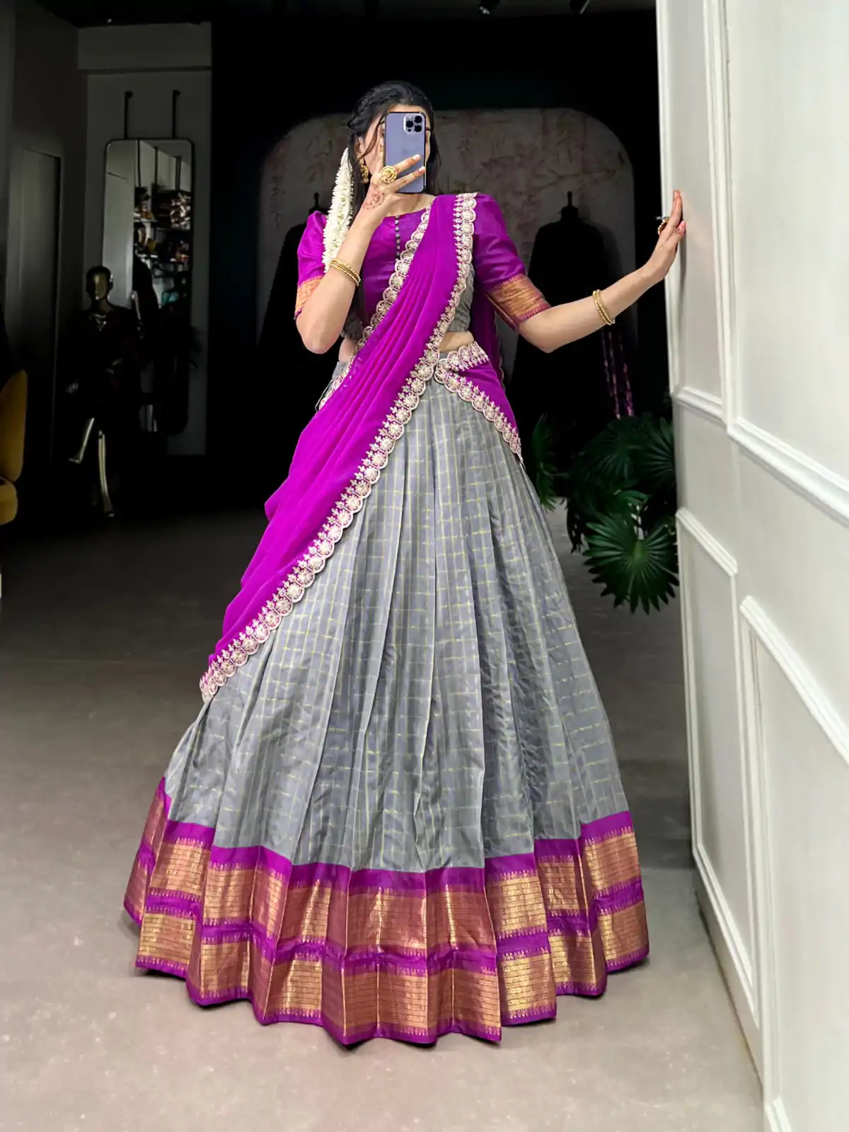 LNB 2010 Grey Color Zari Chex With Zari Weaving Work Lehenga Choli Wedding, Party, Festive, Events Etc. Delivery 4-6 Working Days Rs 2149 | Lehenga, Bollywood Lehenga, Creative Lehenga, Designer Lehenga, Embroidered Lehenga, Party Wear Lehenga