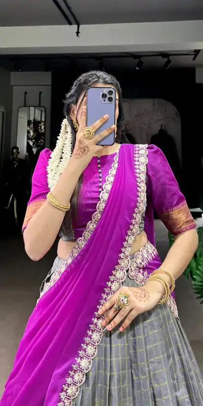 LNB 2010 Grey Color Zari Chex With Zari Weaving Work Lehenga Choli Wedding, Party, Festive, Events Etc. Delivery 4-6 Working Days Rs 2149 | Lehenga, Bollywood Lehenga, Creative Lehenga, Designer Lehenga, Embroidered Lehenga, Party Wear Lehenga