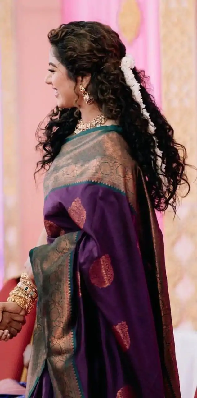 KP 5084 Wine Color Soft Lichi Silk Jacquard Work On All Over Saree Casual, Wedding, Festive, Events . Expected Delivery  4-6 Working Days @1449/- only                                                                                                                                             | Sarees, Bollywood Sarees, Creative Sarees, Designer Sarees, Embroidered Sarees, Ethnic Saree, Modern Digital sarees, Party Wear Sarees