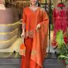 SRK 5234 Orange Color Faux Georgette With Heavy Embroidery Sequence Work Salwar Suit , Wedding, Party, Festive, Events Etc.4-6 Working Days@ 1999/-only | Jump Suits, Salwar suit, Casual Suits, Creative suits, Designer Suits, Palazzo Suits, Party Wear Suits, Patiala Suits, Straight Suits