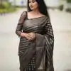 KP 5084 Black Color Soft Lichi Silk Jacquard Work On All Over Saree Casual, Wedding, Festive, Events . Expected Delivery  4-6 Working Days @1399/- only                                                                                                                                             | Sarees, Bollywood Sarees, Creative Sarees, Designer Sarees, Embroidered Sarees, Ethnic Saree, Modern Digital sarees, Party Wear Sarees