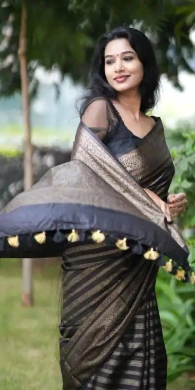 KP 5084 Black Color Soft Lichi Silk Jacquard Work On All Over Saree Casual, Wedding, Festive, Events . Expected Delivery 4-6 Working Days @1399/- only | Sarees, Bollywood Sarees, Creative Sarees, Designer Sarees, Embroidered Sarees, Ethnic Saree, Modern Digital sarees, Party Wear Sarees