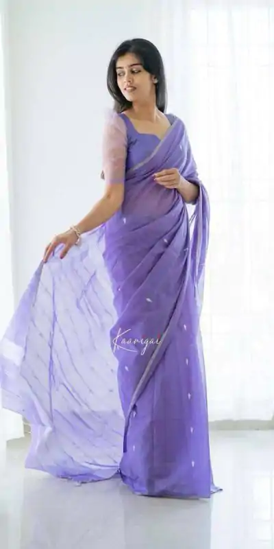 KP 5063 Purple Color Soft Lilan Cotton Rich Pallu & Jacquard Work Saree Casual, Wedding, Festive, Events . Expected Delivery  4-6 Working Days @1349/- only                                                                                                                                             | Sarees, Bollywood Sarees, Creative Sarees, Designer Sarees, Embroidered Sarees, Ethnic Saree, Modern Digital sarees, Party Wear Sarees