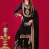 SRK-5242 Black Faux Georgette Embroidery Sequence Work Salwar Suit  Casual, Wedding, Party, Festive, Events Etc.4-6 Working Days@ 2099/-only | Jump Suits, Salwar suit, Casual Suits, Creative suits, Designer Suits, Palazzo Suits, Party Wear Suits, Patiala Suits, Straight Suits