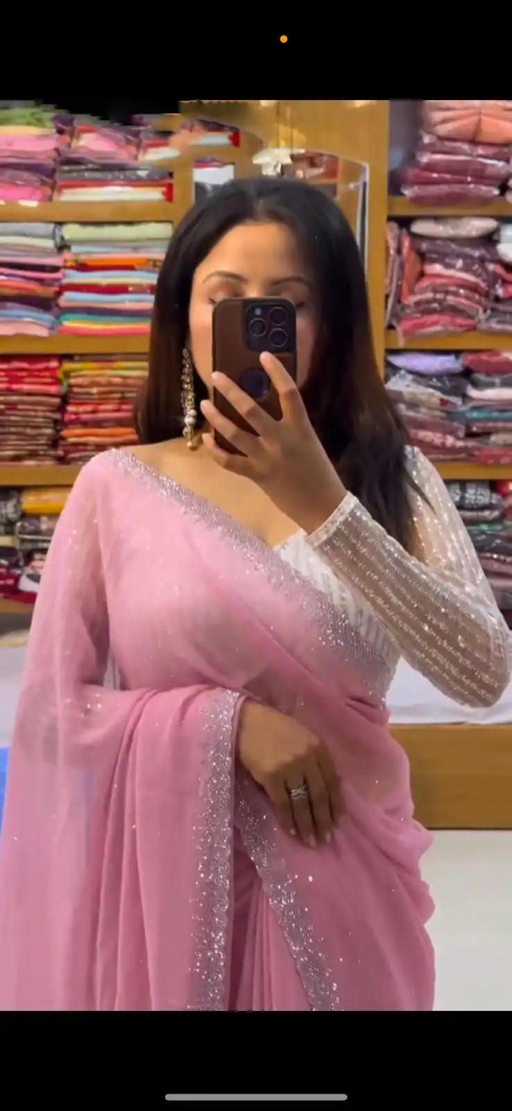 SC 218 Light Pink Color Georgette Hot Fix Stone Work Saree Casual, Wedding, Festive, Events . Expected Delivery  4-6 Working Days @1449/- only                                                                                                                                             | Sarees, Bollywood Sarees, Creative Sarees, Designer Sarees, Embroidered Sarees, Ethnic Saree, Modern Digital sarees, Party Wear Sarees