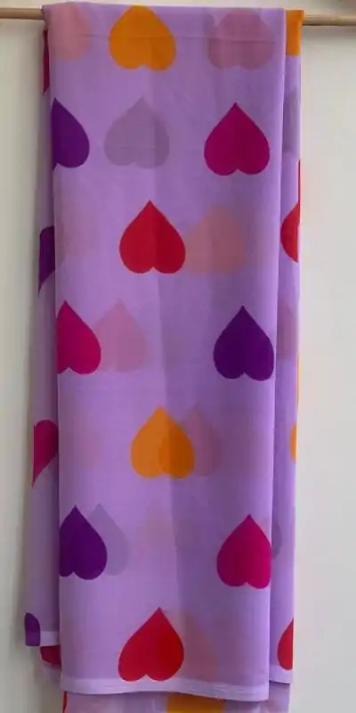 SC 215 Purple Color Soft Georgette Silk Digital Print Heart Design Ready To Wear Saree, Wedding, Festive, Events . Expected Delivery  4-6 Working Days @1499/                                                                                                                                            | Sarees, Bollywood Sarees, Creative Sarees, Designer Sarees, Embroidered Sarees, Ethnic Saree, Modern Digital sarees, Party Wear Sarees
