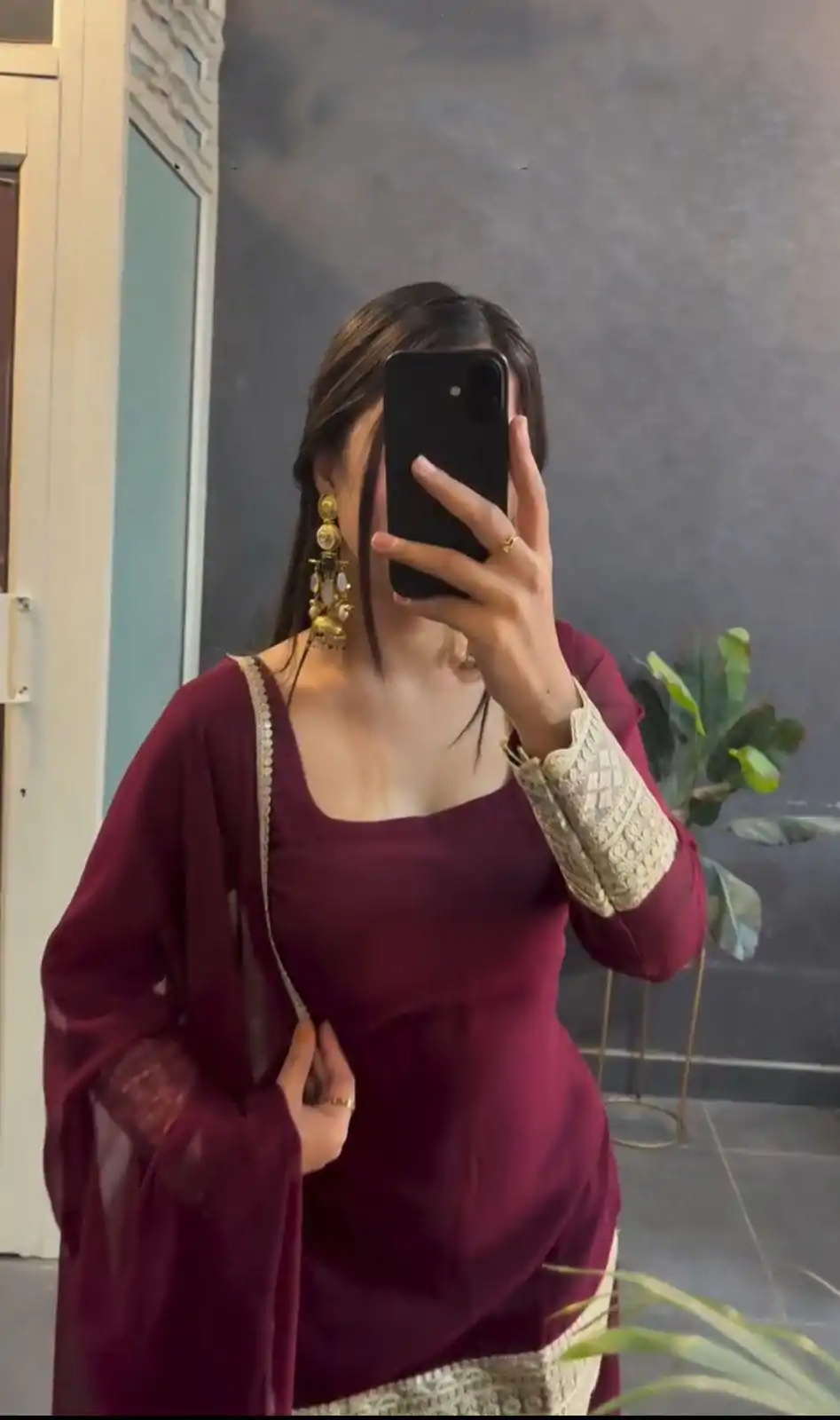 VLM 253 Marron Color Fox Georgette With Heavy Embroidery Work Salwar Suit Casual, Wedding, Party, Festive, Events Etc.4-6 Working Days@ 1899/-only | Jump Suits, Salwar suit, Casual Suits, Creative suits, Designer Suits, Palazzo Suits, Party Wear Suits, Patiala Suits, Straight Suits