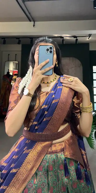 LNB 2000 Navy Blue Color Silk Jacquard Zari Weaving Work Lehenga Choli Wedding, Party, Festive, Events Etc. Delivery 4-6 Working Days Rs 1999 | Lehenga, Bollywood Lehenga, Creative Lehenga, Designer Lehenga, Embroidered Lehenga, Party Wear Lehenga