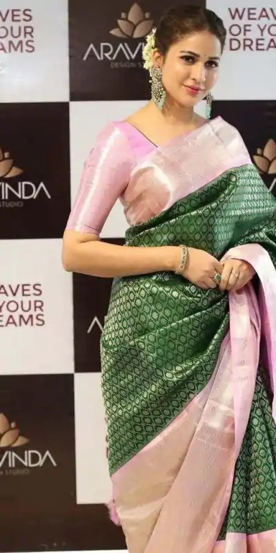  KP 4097 Green Color Soft Litchi Silk Jacquard Work On All Over Saree Casual, Wedding, Festive, Events . Expected Delivery  4-6 Working Days @1449/- only                                                                                                                                                                              | Sarees, Bollywood Sarees, Creative Sarees, Designer Sarees, Embroidered Sarees, Ethnic Saree, Modern Digital sarees, Party Wear Sarees