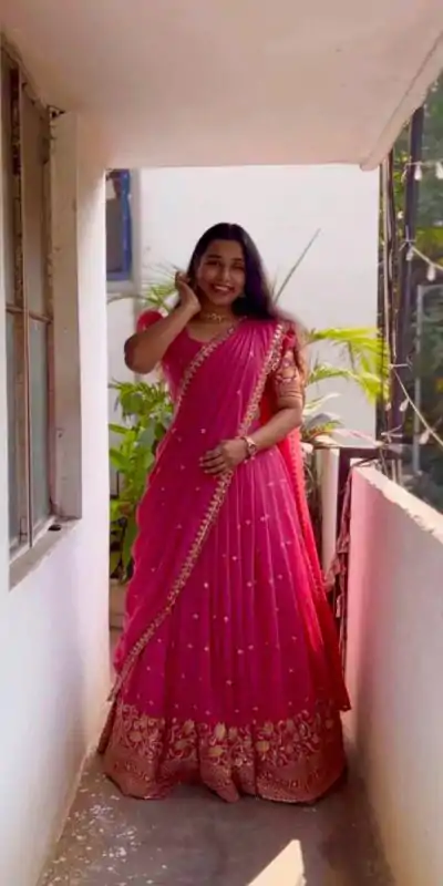 RC 269 Red Color Georgette Embroidery And Sequins Work Lehenga Choli Wedding, Party, Festive, Events Etc. Delivery 4-6 Working Days Rs 1999 | Lehenga, Bollywood Lehenga, Creative Lehenga, Designer Lehenga, Embroidered Lehenga, Party Wear Lehenga