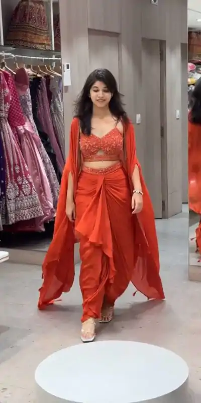 RTC 5842 Orange Color Satin Silk Thread With Sequence Dhoti Suit Casual, Wedding, Party, Festive, Events Etc.4-6 Working Days@ 2049/-only | Jump Suits, Salwar suit, Casual Suits, Creative suits, Designer Suits, Palazzo Suits, Party Wear Suits, Patiala Suits, Straight Suits