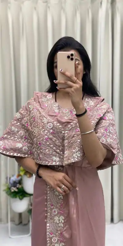 BE 327 Light Pink Color Crepe Silk Sequence Embroidery Foil Paper Work Salwar Suit Casual, Wedding, Party, Festive, Events Etc.4-6 Working Days@ 1899/-only | Jump Suits, Salwar suit, Casual Suits, Creative suits, Designer Suits, Palazzo Suits, Party Wear Suits, Patiala Suits, Straight Suits