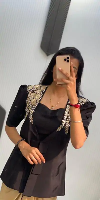  LG1899 Black & Cream Color French Crape With Sequence Embroidery Dhoti Suit Casual, Wedding, Party, Festive, Events Etc.4-6 Working Days@ 2049/-only | Jump Suits, Salwar suit, Casual Suits, Creative suits, Designer Suits, Palazzo Suits, Party Wear Suits, Patiala Suits, Straight Suits