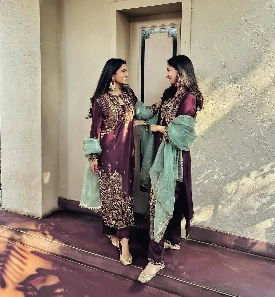 BE-318 Maroon Chinon Sequence Embroidery Work Salwar Suit  Casual, Wedding, Party, Festive, Events Etc.4-6 Working Days@ 2099/-only | Jump Suits, Salwar suit, Casual Suits, Creative suits, Designer Suits, Palazzo Suits, Party Wear Suits, Patiala Suits, Straight Suits