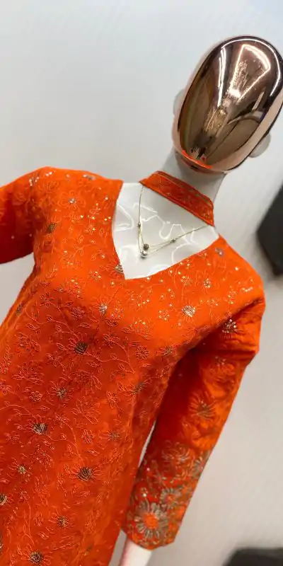 LG 1925 Orange Color georgette Sequence Embroidery Work Salwar Suit Casual, Wedding, Party, Festive, Events Etc.4-6 Working Days@ 1999/-only | Jump Suits, Salwar suit, Casual Suits, Creative suits, Designer Suits, Palazzo Suits, Party Wear Suits, Patiala Suits, Straight Suits