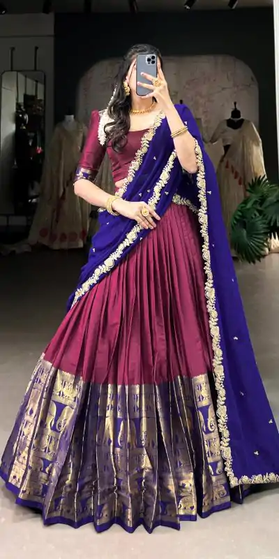 LNB 2032 Pink Color Narayan Pattu Zari Weaving Work Lehenga Choli Casual, Wedding, Party, Festive, Events Etc.4-6 Working Days@ 1999/-only | Lehenga, Bollywood Lehenga, Creative Lehenga, Designer Lehenga, Embroidered Lehenga, Party Wear Lehenga