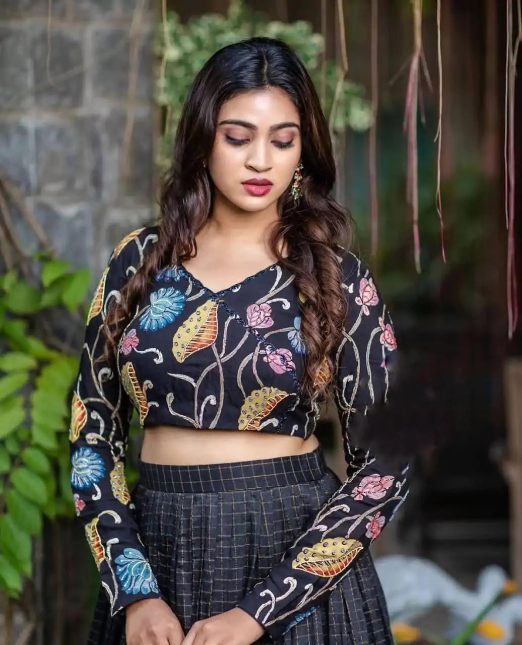 Beautiful Black Color Chant Crepe Digital Print Lehenga Choli