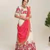 Beautiful Red Color Cotton Kalamkari Print Lehenga Choli