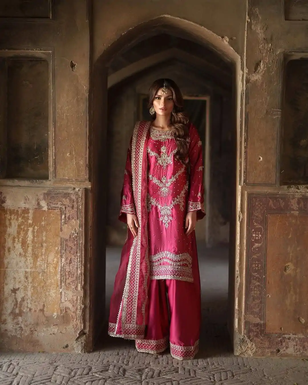 SRK 5251 Rani Pink Color Chinnon Silk Sequence Work Salwar Suit Salwar Suit Casual, Wedding, Festive, Events . Expected Delivery 4-6 Working Days @2149/- | Jump Suits, Salwar suit, Casual Suits, Creative suits, Designer Suits, Palazzo Suits, Party Wear Suits, Patiala Suits, Straight Suits