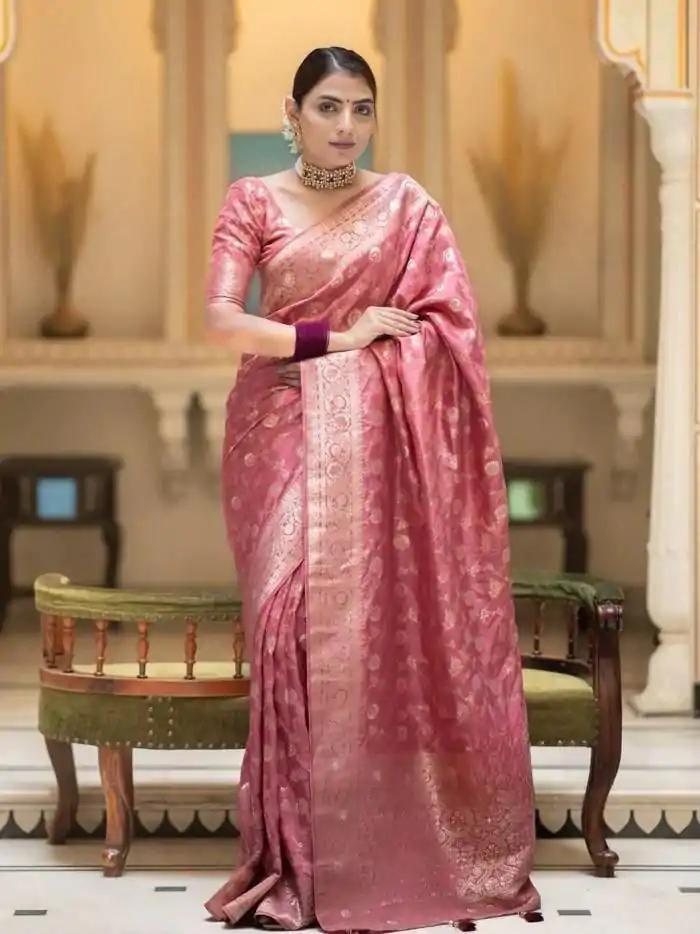MS 483 Peach Color Soft Litchi Silk Kubera Pattu Saree Casual, Wedding, Festive, Events . Expected Delivery  4-6 Working Days @1199/- only                                                                                                                                             | Sarees, Bollywood Sarees, Creative Sarees, Designer Sarees, Embroidered Sarees, Ethnic Saree, Modern Digital sarees, Party Wear Sarees