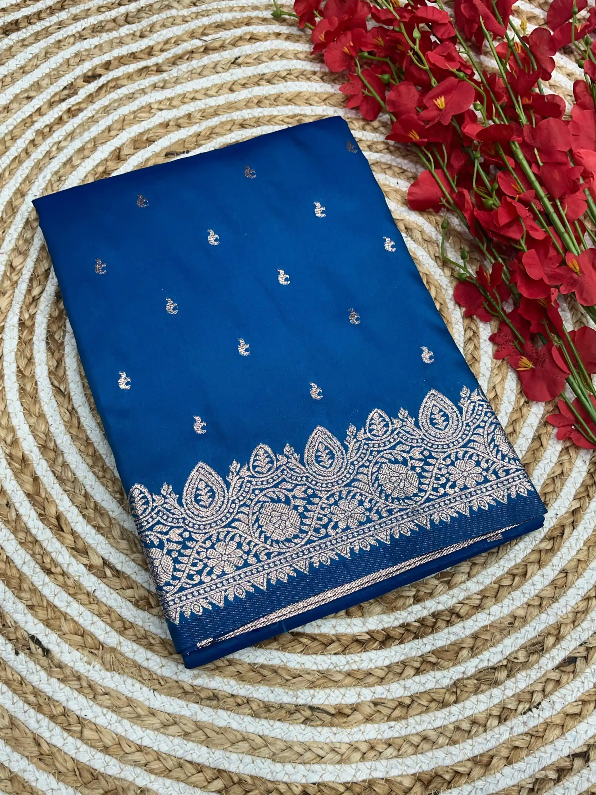 MB 1131 Blue Color Banarasi Silk Zari Weaving Rich Pallu Saree Casual, Wedding, Festive, Events . Expected Delivery  4-6 Working Days @1899/- only                                                                                                                                             | Sarees, Bollywood Sarees, Creative Sarees, Designer Sarees, Embroidered Sarees, Ethnic Saree, Modern Digital sarees, Party Wear Sarees