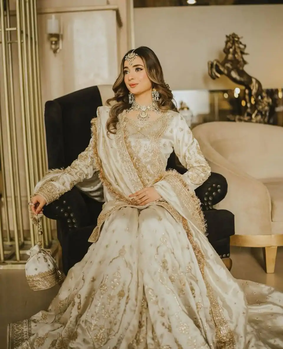 VLM 270 Half White Color Chinon Silk Embroidery Work Salwar Suit Casual, Wedding, Festive, Events . Expected Delivery 4-6 Working Days @2299/- only | Jump Suits, Salwar suit, Casual Suits, Creative suits, Designer Suits, Palazzo Suits, Party Wear Suits, Patiala Suits, Straight Suits