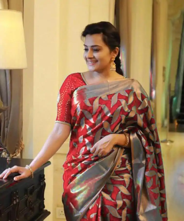  MS 172 Red Color Soft Litchi Silk All Over Weaving Saree Casual, Wedding, Festive, Events . Expected Delivery  4-6 Working Days @1199/- only      | Sarees, Bollywood Sarees, Creative Sarees, Designer Sarees, Embroidered Sarees, Ethnic Saree, Modern Digital sarees, Party Wear Sarees