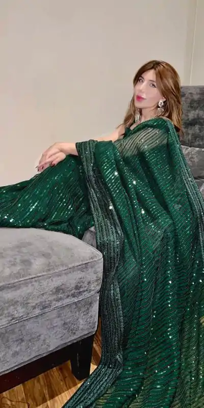 JR 620 Green Color Fox Georgette Embroidery Sequence Work Saree Casual, Wedding, Festive, Events . Expected Delivery 4-6 Working Days @1799/- only | Sarees, Bollywood Sarees, Creative Sarees, Designer Sarees, Embroidered Sarees, Ethnic Saree, Modern Digital sarees, Party Wear Sarees