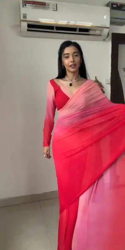 SC 226 Pink Red Color Soft Georgette Silk Ready To Wear Saree Casual, Wedding, Festive, Events . Expected Delivery 4-6 Working Days @1549/- only | Sarees, Bollywood Sarees, Creative Sarees, Designer Sarees, Embroidered Sarees, Ethnic Saree, Modern Digital sarees, Party Wear Sarees