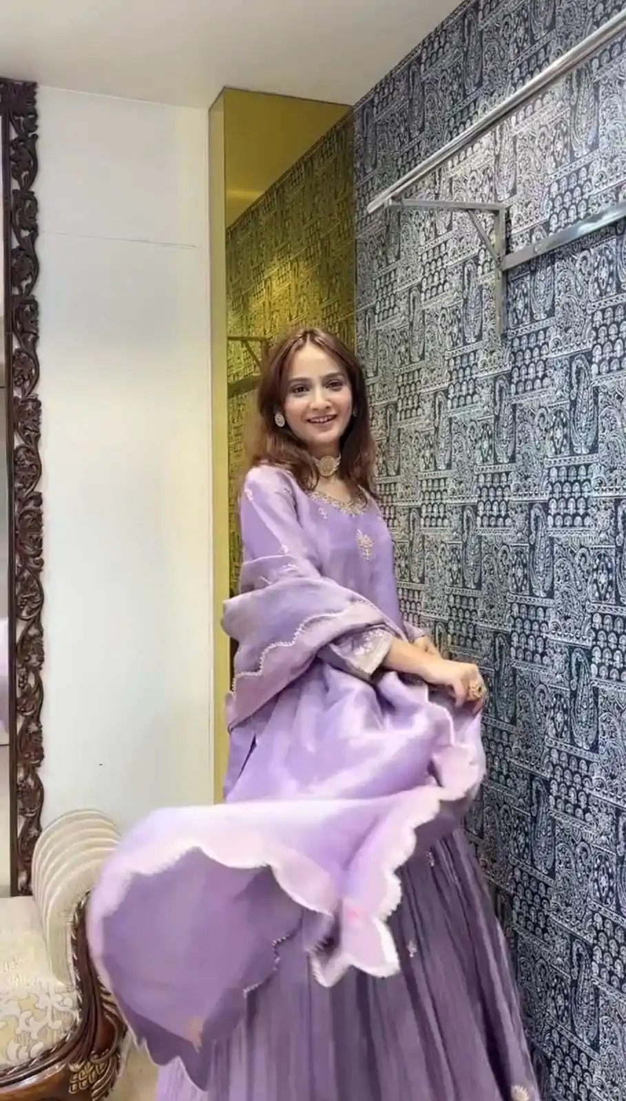 SRK 5254 Purple Color Jimmy Choo Silk Sequence Work Lehenga Choli Casual, Wedding, Festive, Events . Expected Delivery  4-6 Working Days @2049/- only      | Lehenga, Bollywood Lehenga, Creative Lehenga, Designer Lehenga, Embroidered Lehenga, Party Wear Lehenga