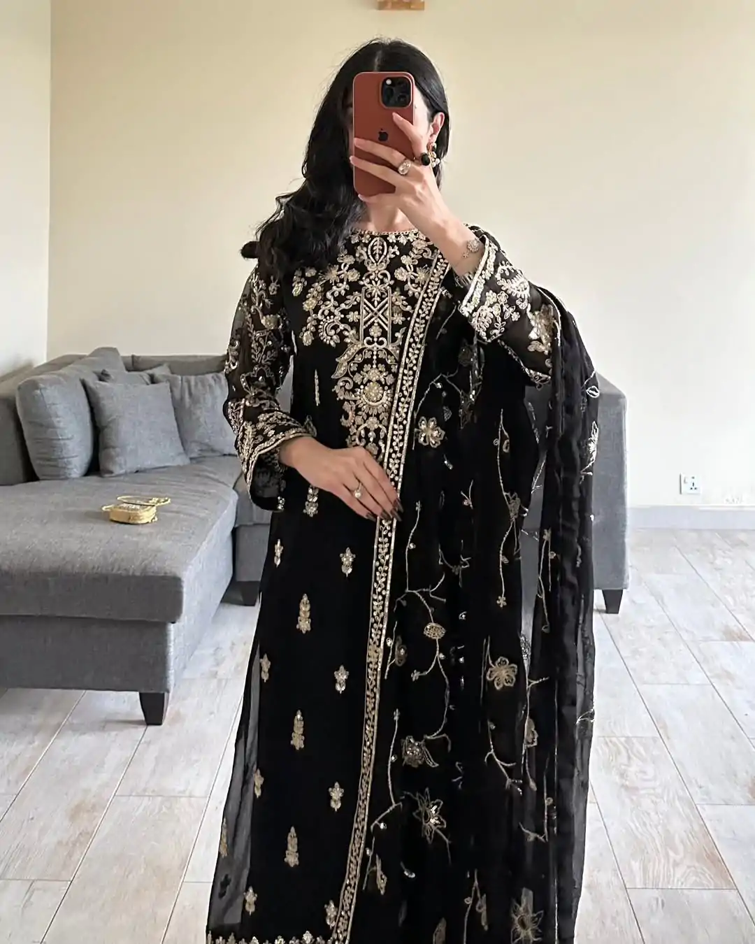 RTC 5853 Black Color Georgette thread with Sequence Salwar Suit Casual, Wedding, Festive, Events . Expected Delivery  4-6 Working Days @2299/- only      | Jump Suits, Salwar suit, Casual Suits, Creative suits, Designer Suits, Palazzo Suits, Party Wear Suits, Patiala Suits, Straight Suits