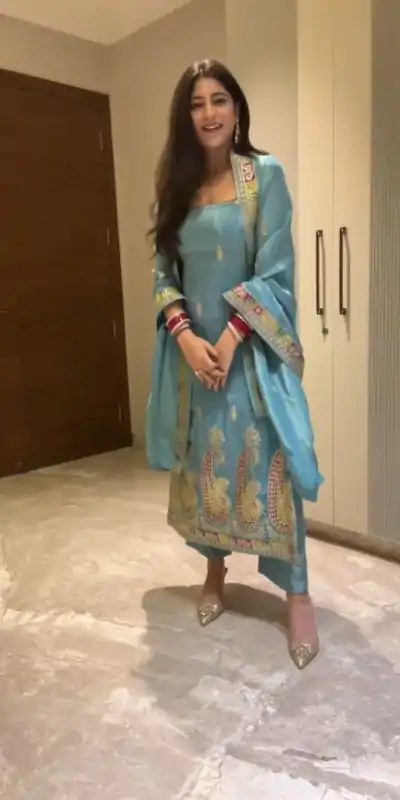 SR 1613 Blue Color Chinon Silk Embroidery Sequence Work Salwar Suit Casual, Wedding, Festive, Events . Expected Delivery 4-6 Working Days @1999/- only | Jump Suits, Salwar suit, Casual Suits, Creative suits, Designer Suits, Palazzo Suits, Party Wear Suits, Patiala Suits, Straight Suits