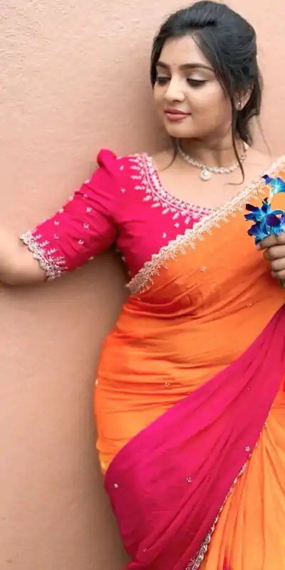 AC Soniya2 Orange Pink Color Chinnon Embroidery Sequence Saree Casual, Wedding, Festive, Events . Expected Delivery 4-6 Working Days @1949/- only | Sarees, Bollywood Sarees, Creative Sarees, Designer Sarees, Embroidered Sarees, Ethnic Saree, Modern Digital sarees, Party Wear Sarees