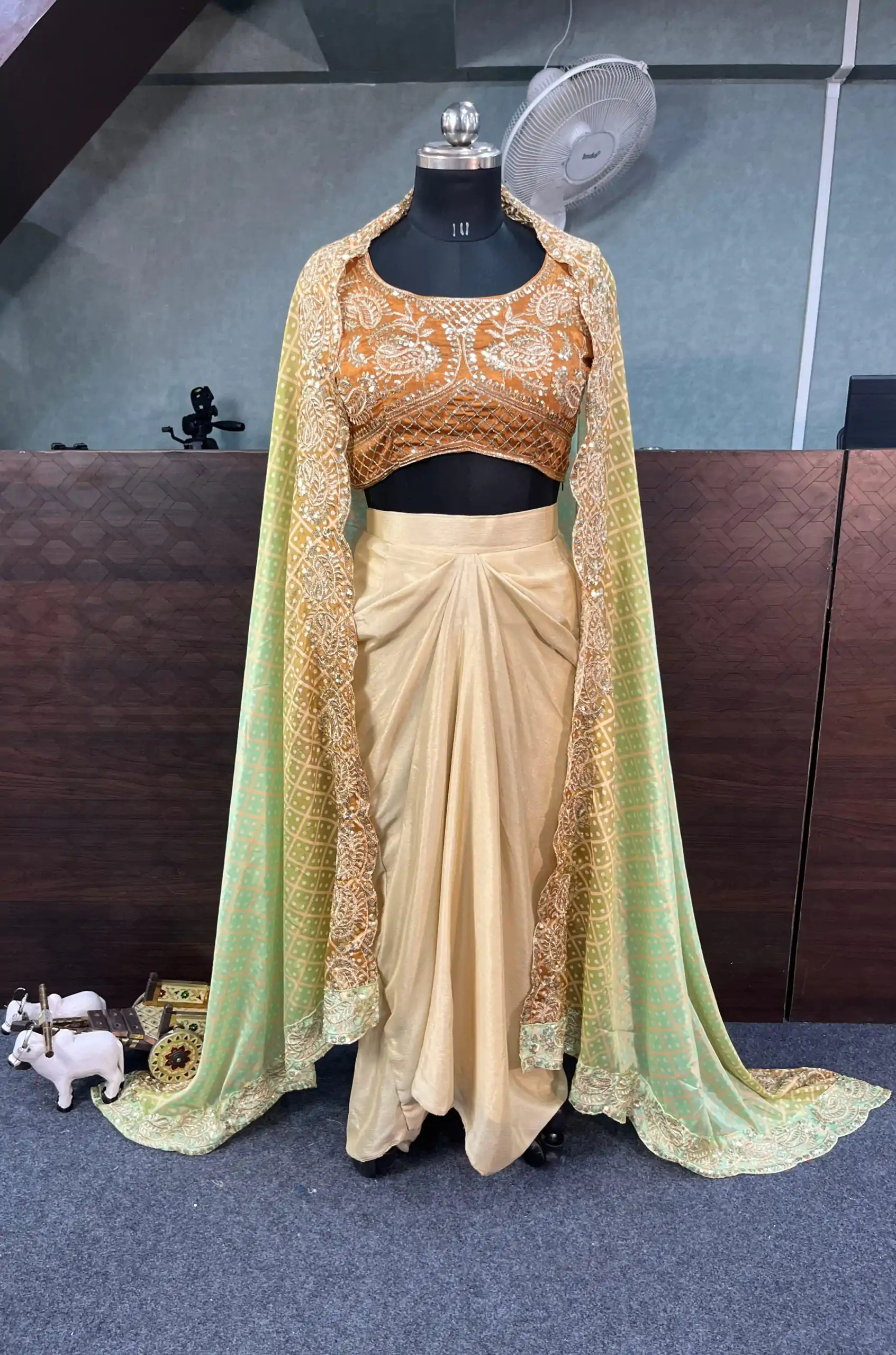 BD 1747 Orange Color Chinon Silk Embroidery Sequins Work Dhoti Suit Casual, Wedding, Party, Festive, Events Etc.4-6 Working Days@ 1999/-only | Jump Suits, Salwar suit, Casual Suits, Creative suits, Designer Suits, Palazzo Suits, Party Wear Suits, Patiala Suits, Straight Suits