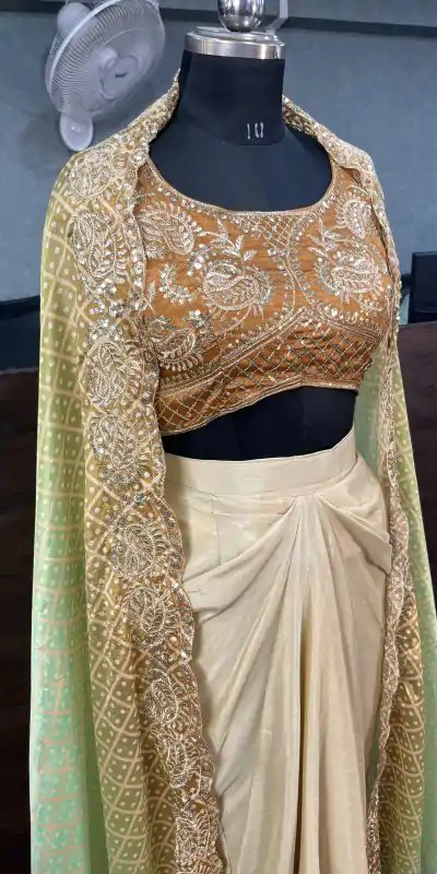 BD 1747 Orange Color Chinon Silk Embroidery Sequins Work Dhoti Suit Casual, Wedding, Party, Festive, Events Etc.4-6 Working Days@ 1999/-only | Jump Suits, Salwar suit, Casual Suits, Creative suits, Designer Suits, Palazzo Suits, Party Wear Suits, Patiala Suits, Straight Suits