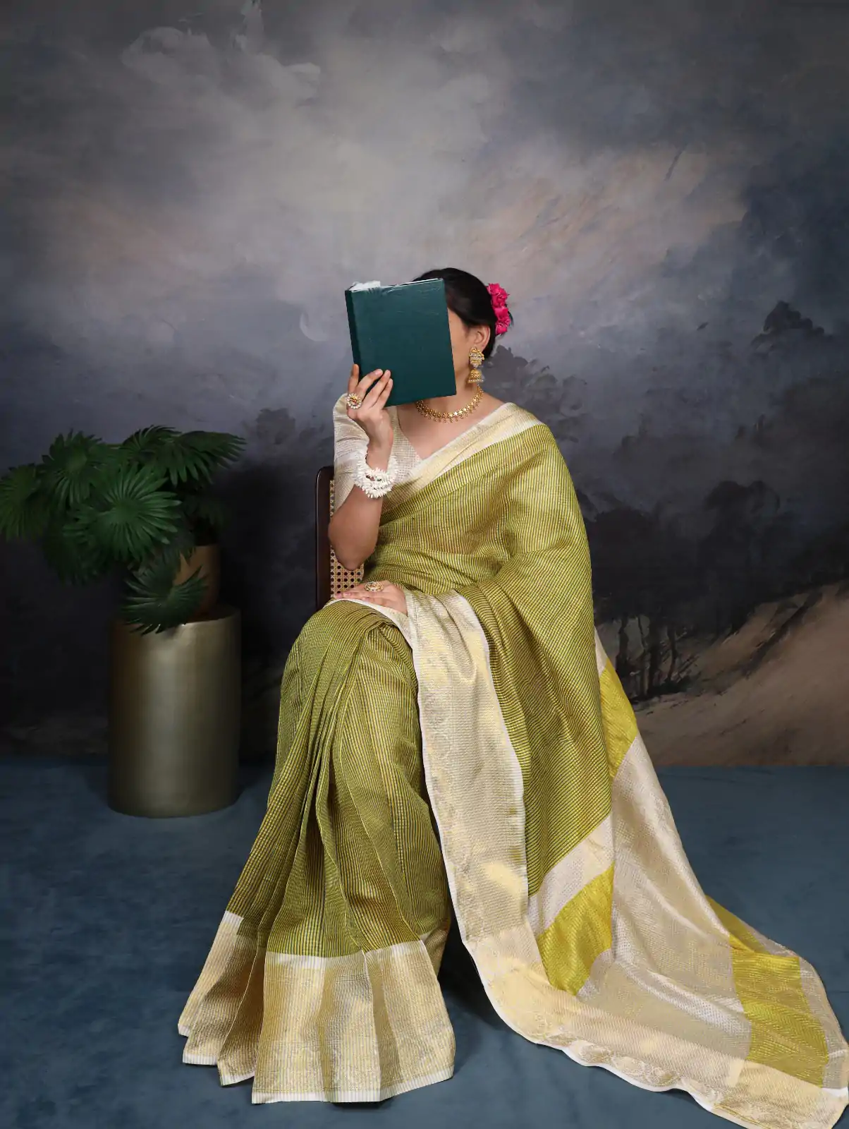YNF 7403 Green Color Jacquard Chex Zari Weaving Work Saree Casual, Wedding, Festive, Events . Expected Delivery  4-6 Working Days @1499/- only                                                                                                                                             | Sarees, Bollywood Sarees, Creative Sarees, Designer Sarees, Embroidered Sarees, Ethnic Saree, Modern Digital sarees, Party Wear Sarees