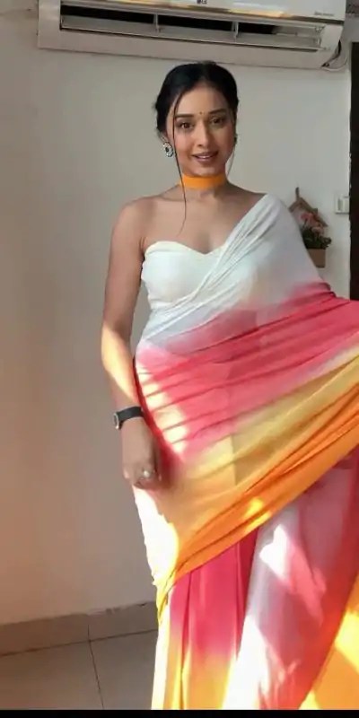 SC 234 Multi Color Soft Georgette Silk Ready To Wear Saree Casual, Wedding, Festive, Events . Expected Delivery  4-6 Working Days @1549/- only                                                                                                                                             | Sarees, Bollywood Sarees, Creative Sarees, Designer Sarees, Embroidered Sarees, Ethnic Saree, Modern Digital sarees, Party Wear Sarees