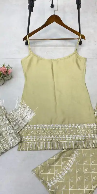 LG 192 Pista Color Micro With Net Embroidered Belt Sequence Salwar Suit Casual, Wedding, Party, Festive, Events Etc.4-6 Working Days@ 2099/-only | Jump Suits, Salwar suit, Casual Suits, Creative suits, Designer Suits, Palazzo Suits, Party Wear Suits, Patiala Suits, Straight Suits