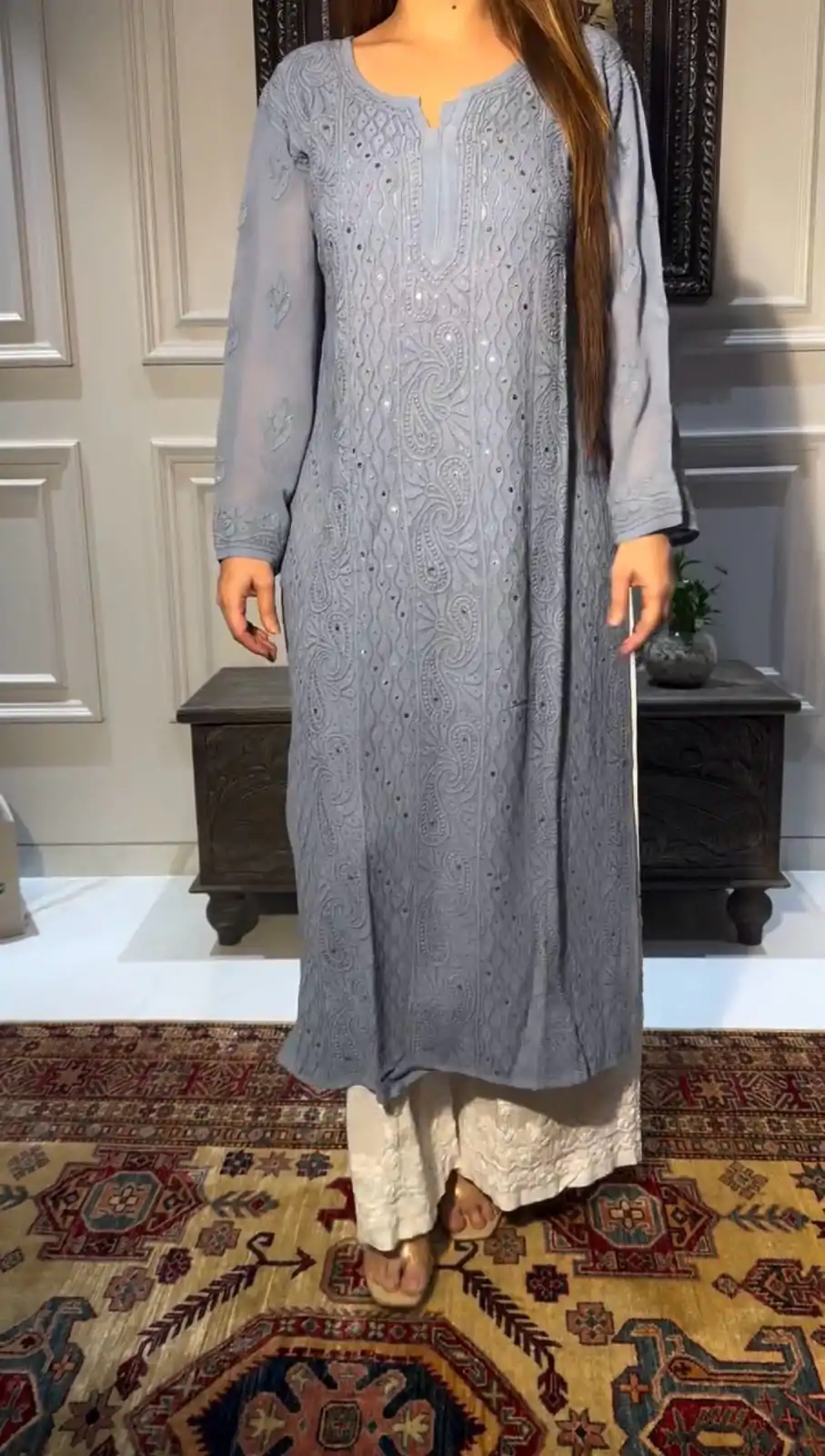 BE 336 Grey Color Rayon Embroidery Foil Thread Work Salwar Suit Casual, Wedding, Festive, Events . Expected Delivery  4-6 Working Days @1849/- only      | Jump Suits, Salwar suit, Casual Suits, Creative suits, Designer Suits, Palazzo Suits, Party Wear Suits, Patiala Suits, Straight Suits