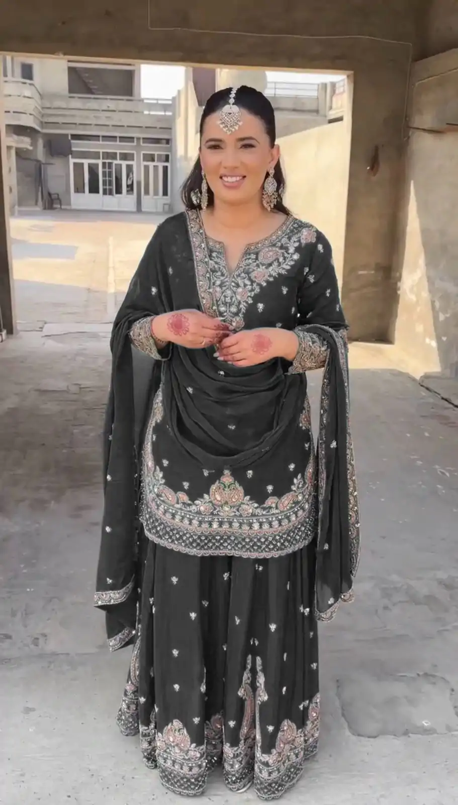 RTC 5852 Black Color Chinon Silk Thread Sequence Work Salwar Suit Casual, Wedding, Festive, Events . Expected Delivery 4-6 Working Days @2099/- only | Jump Suits, Salwar suit, Casual Suits, Creative suits, Designer Suits, Palazzo Suits, Party Wear Suits, Patiala Suits, Straight Suits