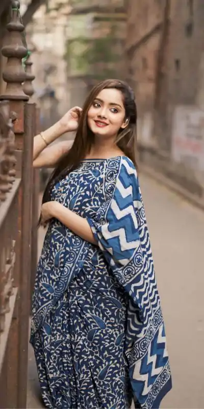 SC 404 Blue Color Soft Linen Silk Digital Print Saree Casual, Wedding, Festive, Events . Expected Delivery  4-6 Working Days @1599/- only                                                                                                                                           | Sarees, Bollywood Sarees, Creative Sarees, Designer Sarees, Embroidered Sarees, Ethnic Saree, Modern Digital sarees, Party Wear Sarees