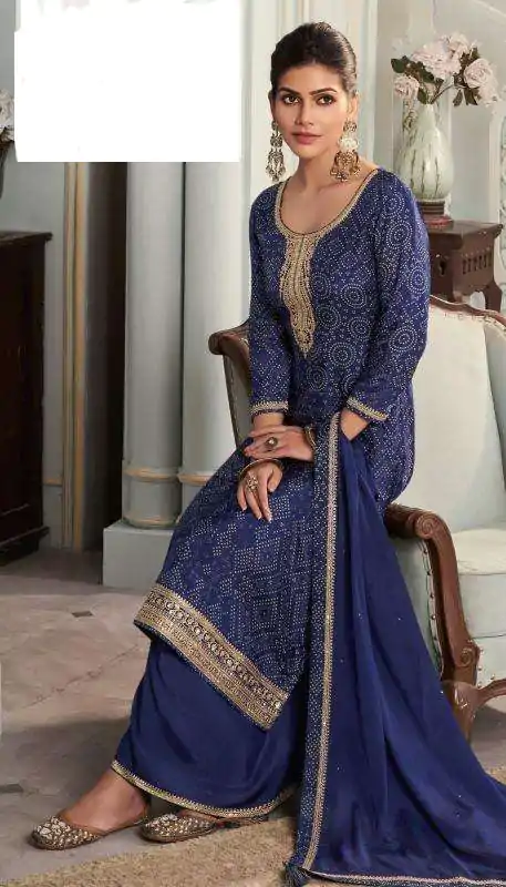 V 70531 Navy Blue Color Viscose Silk Sequence Work Digital Print Salwar Suit Casual, Wedding, Festive, Events . Expected Delivery  4-6 Working Days @2099/-       | Jump Suits, Salwar suit, Casual Suits, Creative suits, Designer Suits, Palazzo Suits, Party Wear Suits, Patiala Suits, Straight Suits